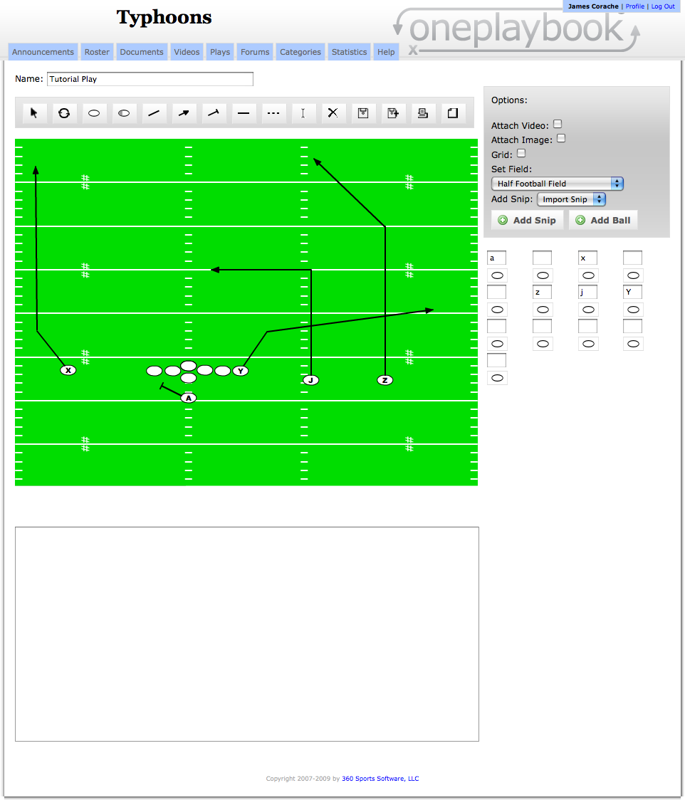 How To Draw a Football Playbook Play Coaching Software Tutorials